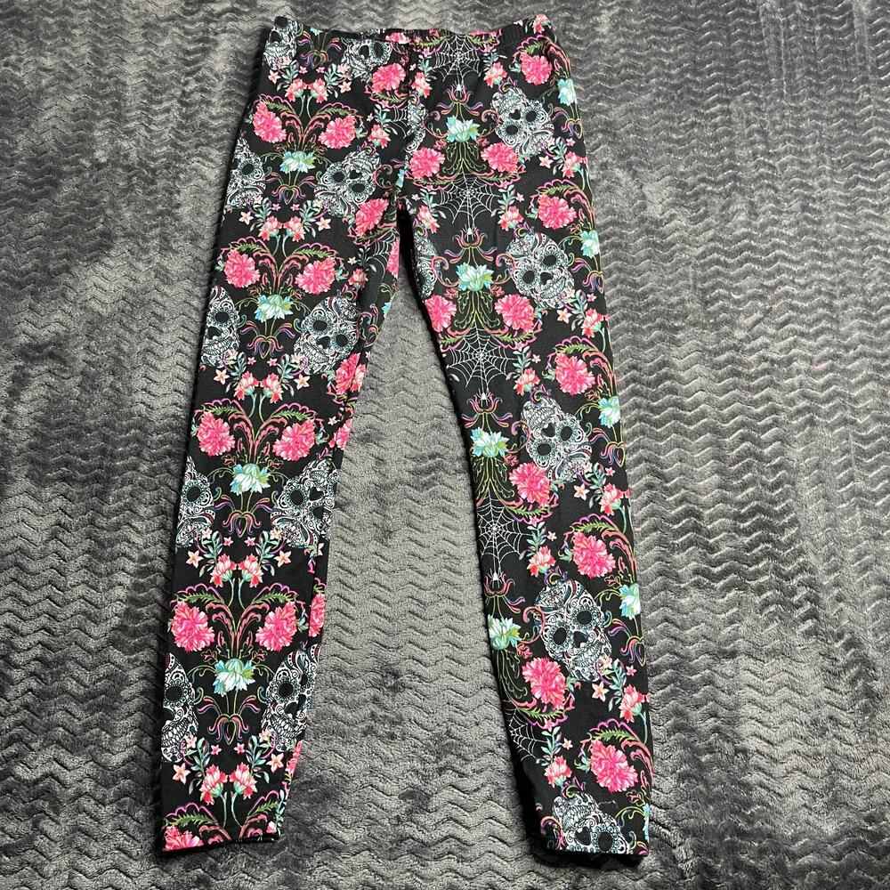 Skull Ankle Leggings Juniors Size L